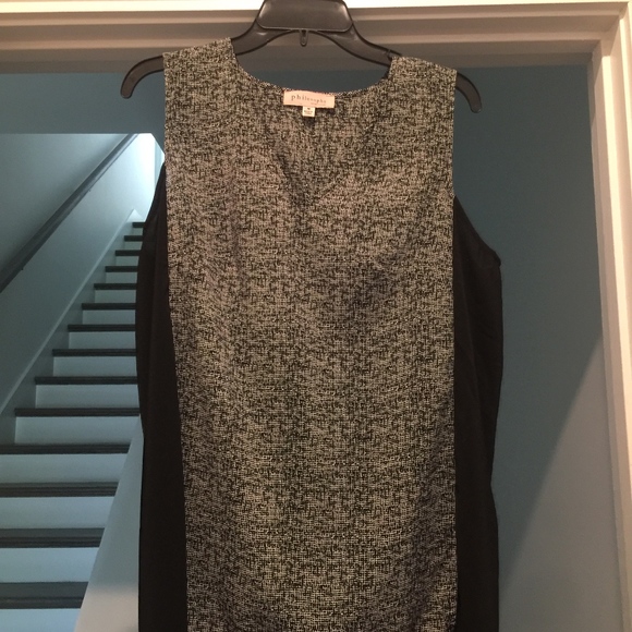 Black Tank Top Blouse - Picture 1 of 1